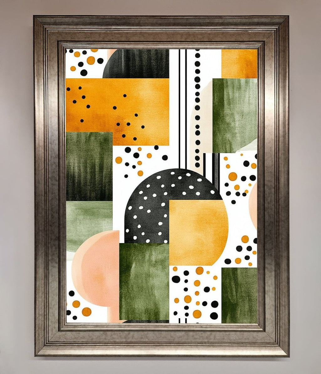 Abstract Shapes Colours Framed Wall Art