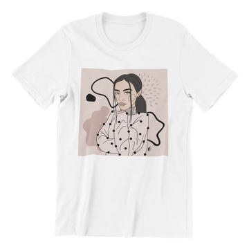 Unisex Organic Cotton T-shirt with Illustration - Abstract