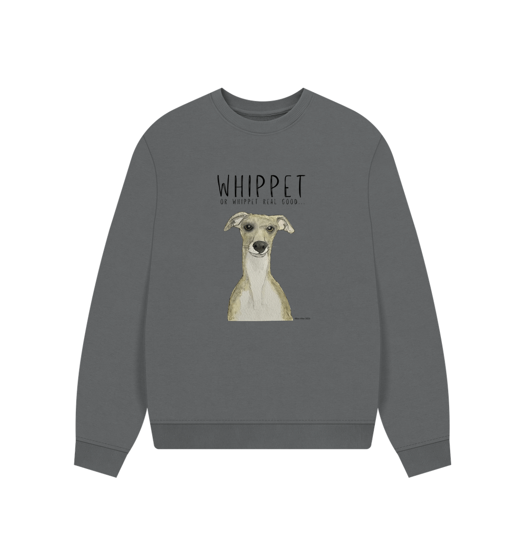 Whippet-Inspired Women’s Oversized Sweatshirt: Cozy, Cool, and Zoomie-Approved!