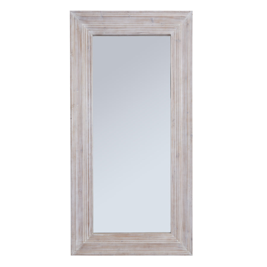 The Harewood White Washed Large Mirror - Rustic Charm Meets Modern Elegance - Elevate Your Space by Hill Interiors at www.brixbailey.com