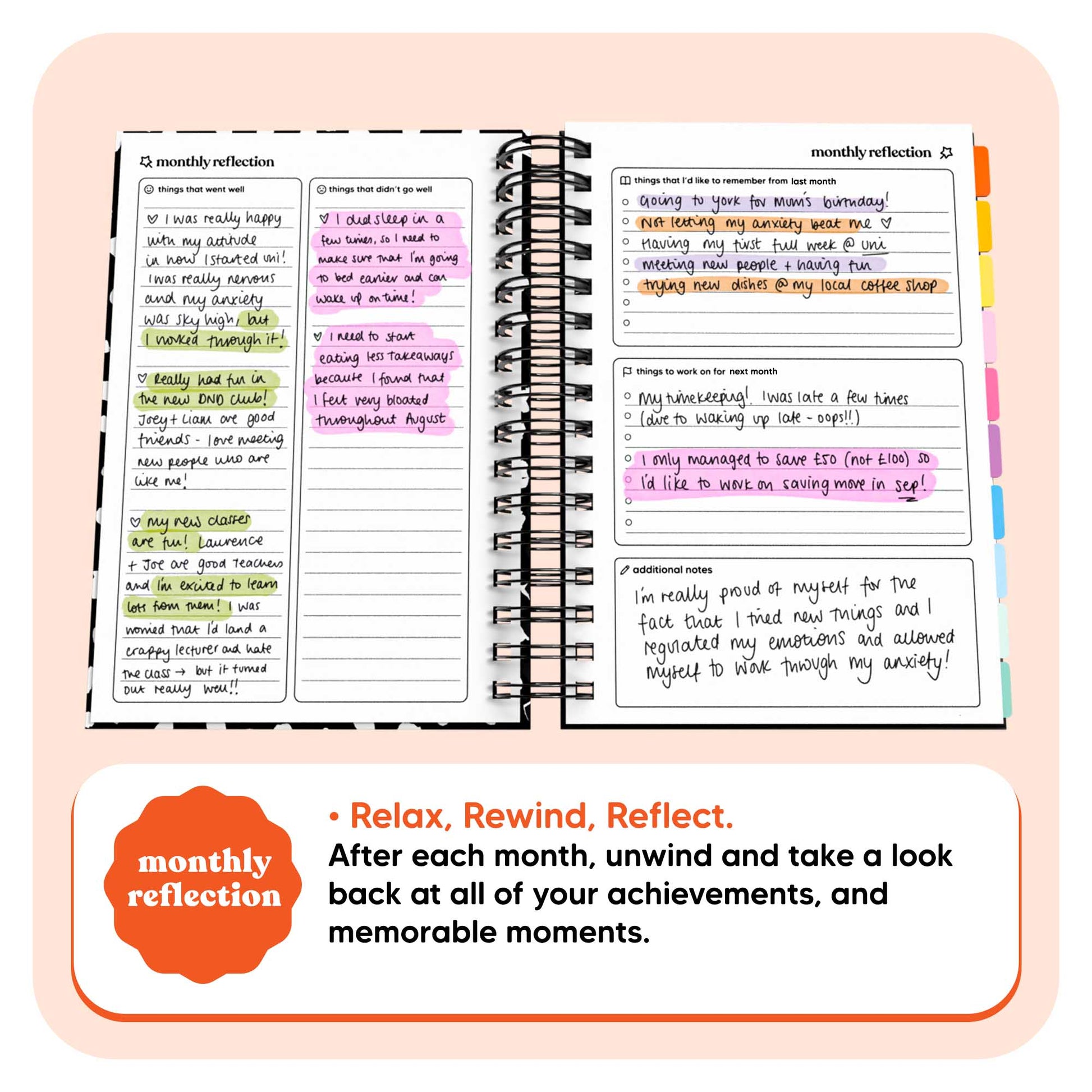 Academic Undated Spiral Journal