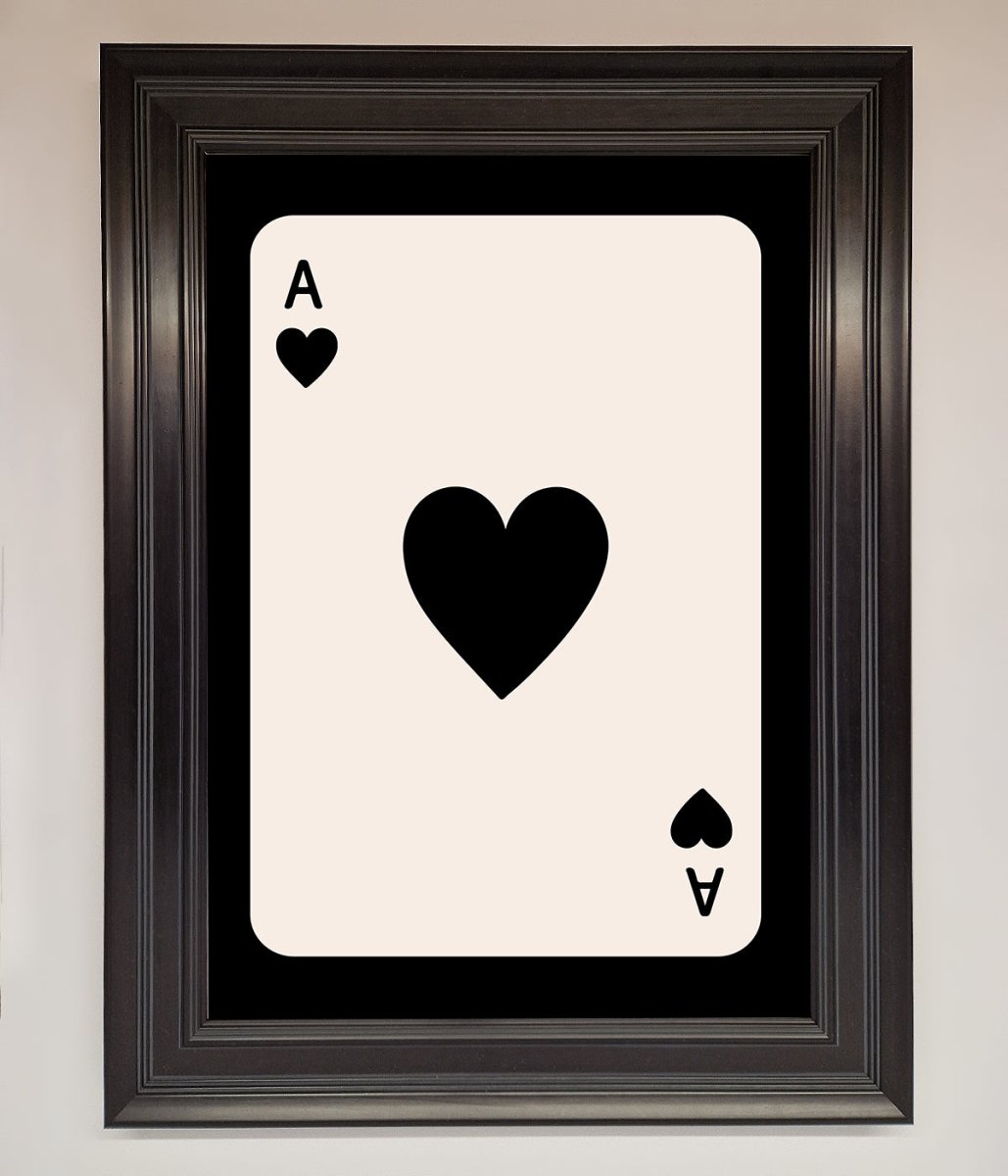 Ace Of Hearts Framed Poster