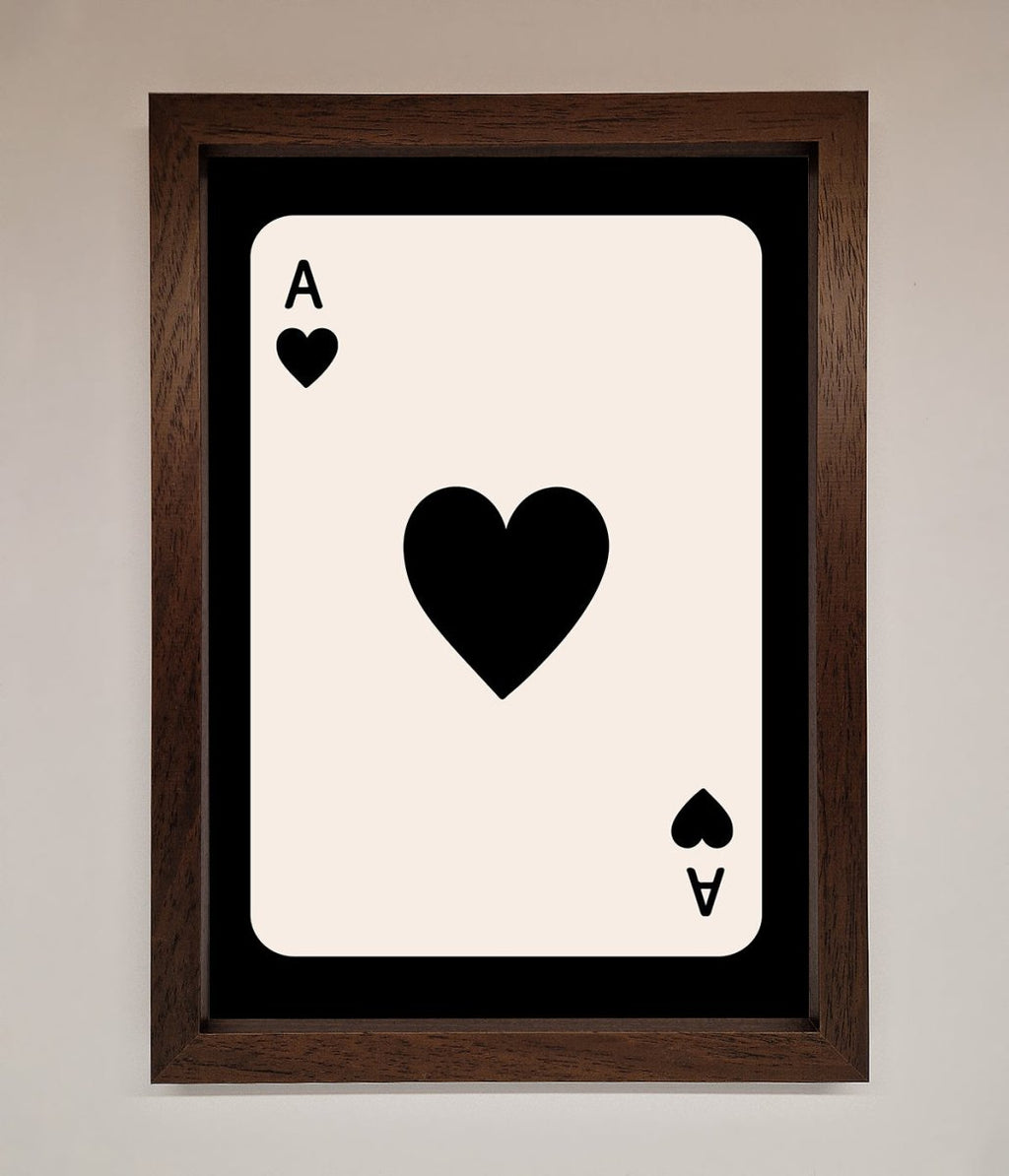 Ace Of Hearts Framed Poster