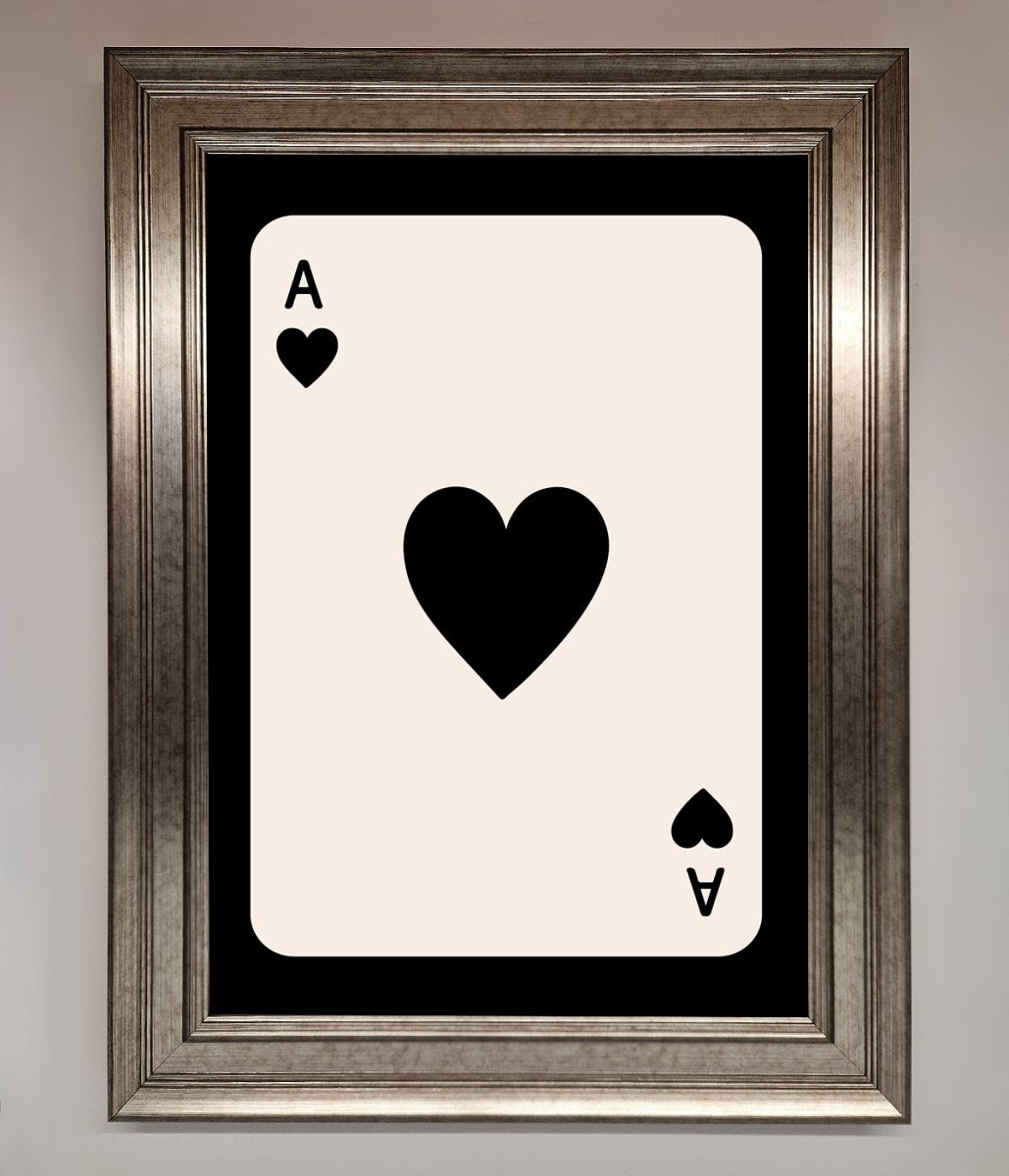 Ace Of Hearts Framed Poster