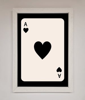 Ace Of Hearts Framed Poster
