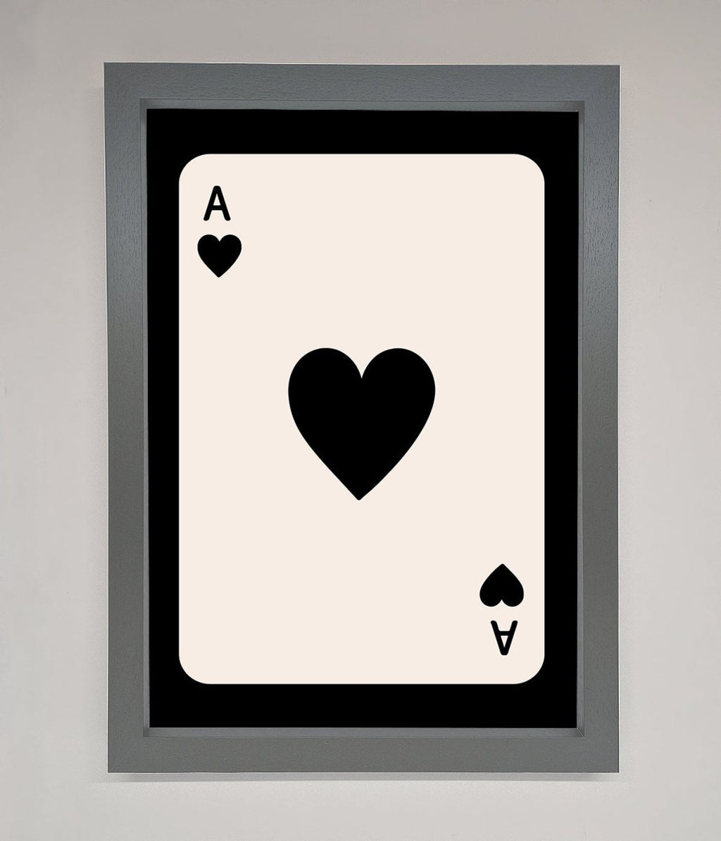 Ace Of Hearts Framed Poster