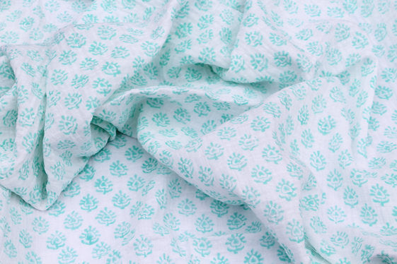 Woo Woo Muslin Swaddle - Sea Blue