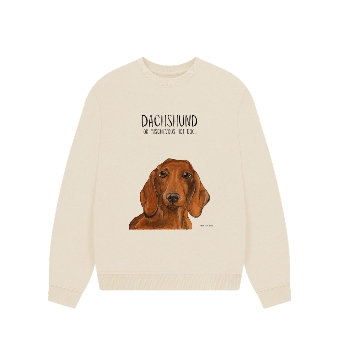 Comfy, Cozy, & Cute: The Dachshund Oversized Sweatshirt"