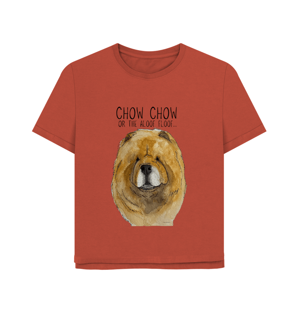 Stay Cozy in Style – Red Chow Chow Women's Relaxed Fit T-Shirt