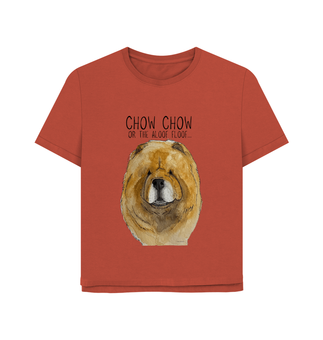 Stay Cozy in Style – Red Chow Chow Women's Relaxed Fit T-Shirt