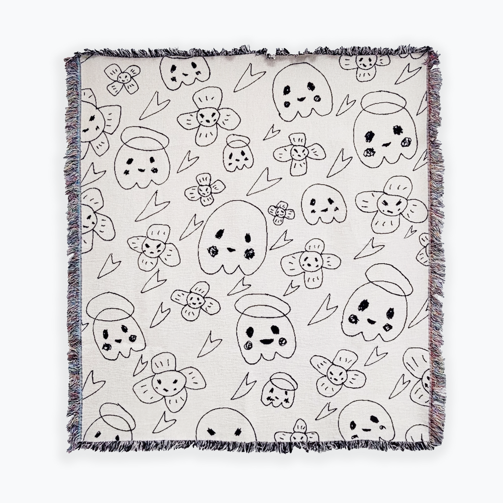 Ghost Buddy Tapestry Throw