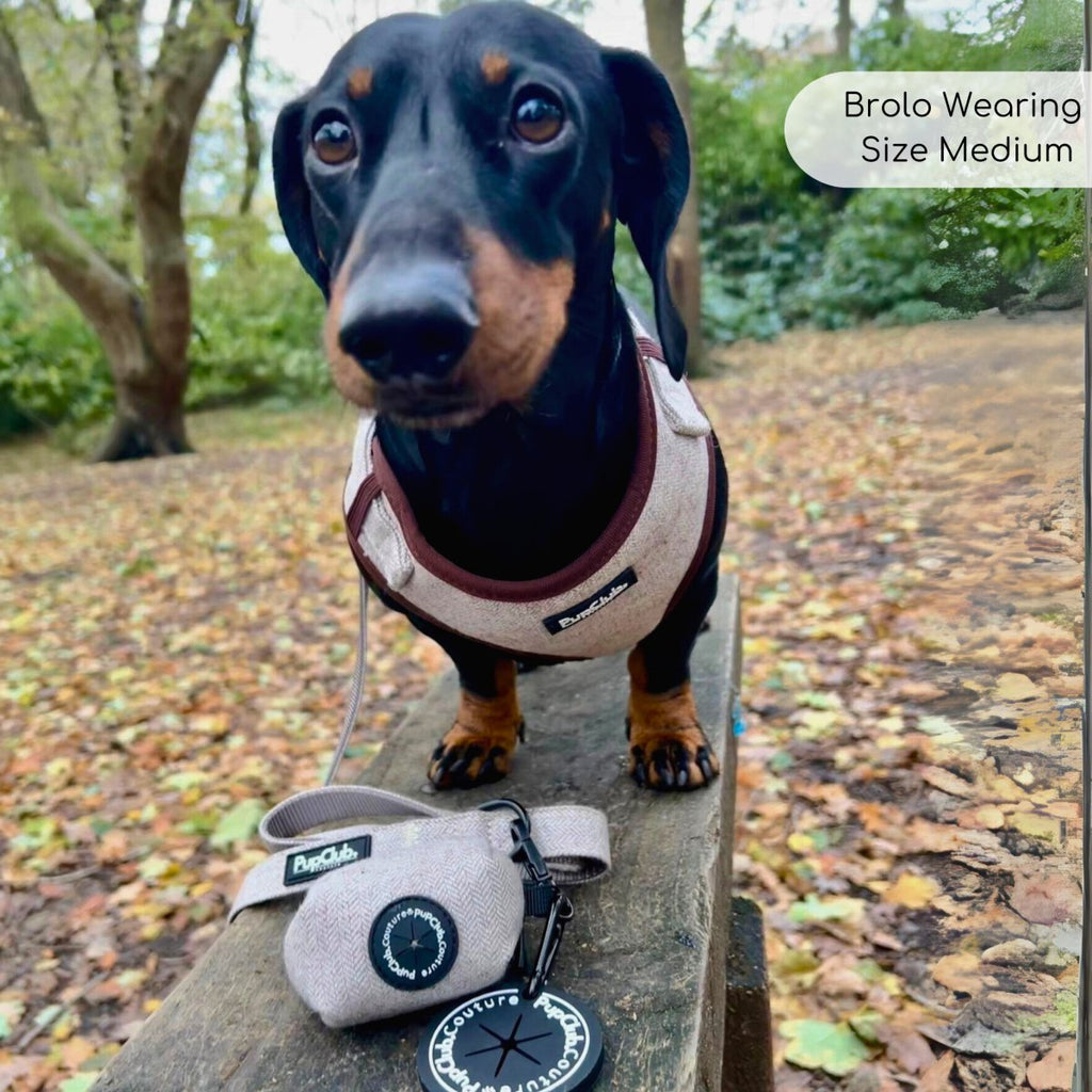 Poo Bag Holder - Tweed Brown