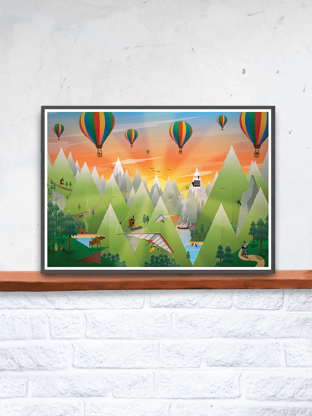 Adventure Land Art Print for Kids