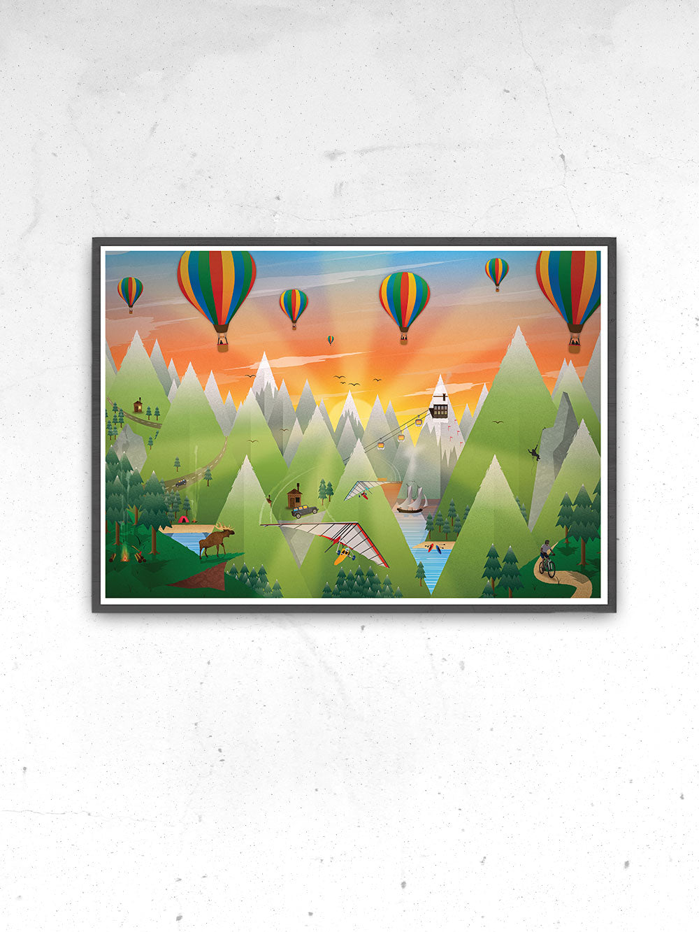 Adventure Land Art Print for Kids