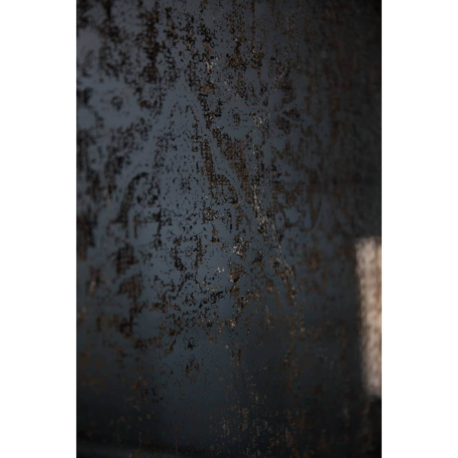 Antique bronze etched foxed wall mirror with vintage patterns, 120cm x 80cm, for classic or modern interiors. by Sostter at brixbailey.com