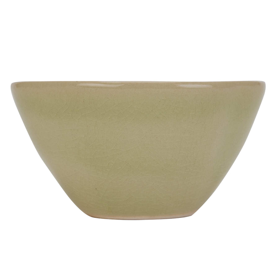 Light green ceramic flower frog for floral arrangements, matte finish, 15cm wide, holds stems securely for balanced bouquets. by Sostter at brixbailey.com