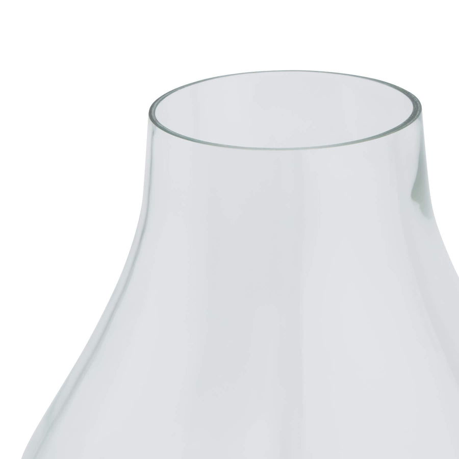 Crystal-clear glass vase, 38cm tall, modern apothecary design for elegant floral arrangements and home decor centerpiece. by Sostter at brixbailey.com