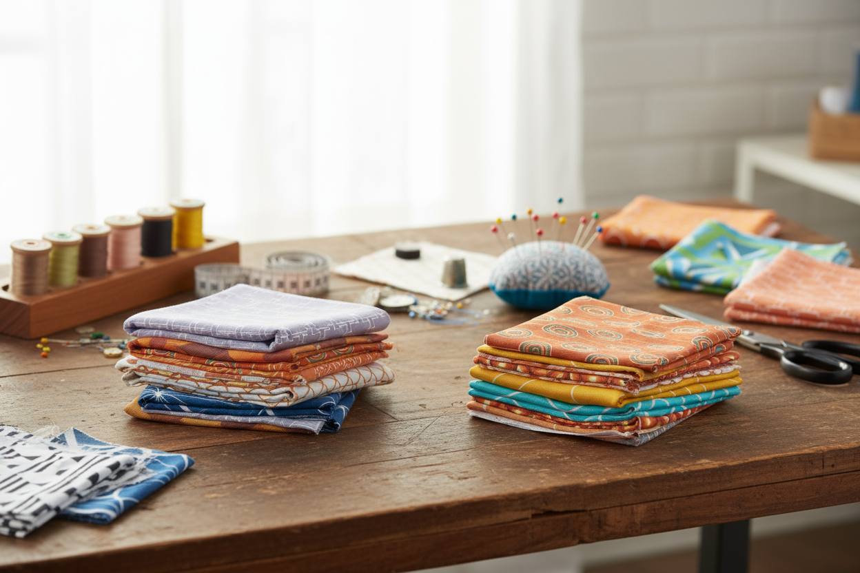 Shadowbright Fabric Scrap Bags – 450g Retro Cotton Drill Offcuts