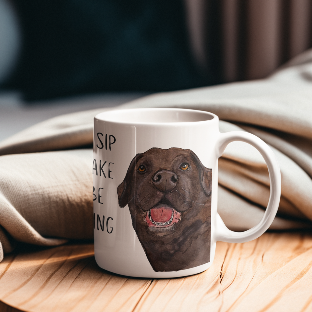 Labrador Mug – Powered by Caffeine & Crumbs