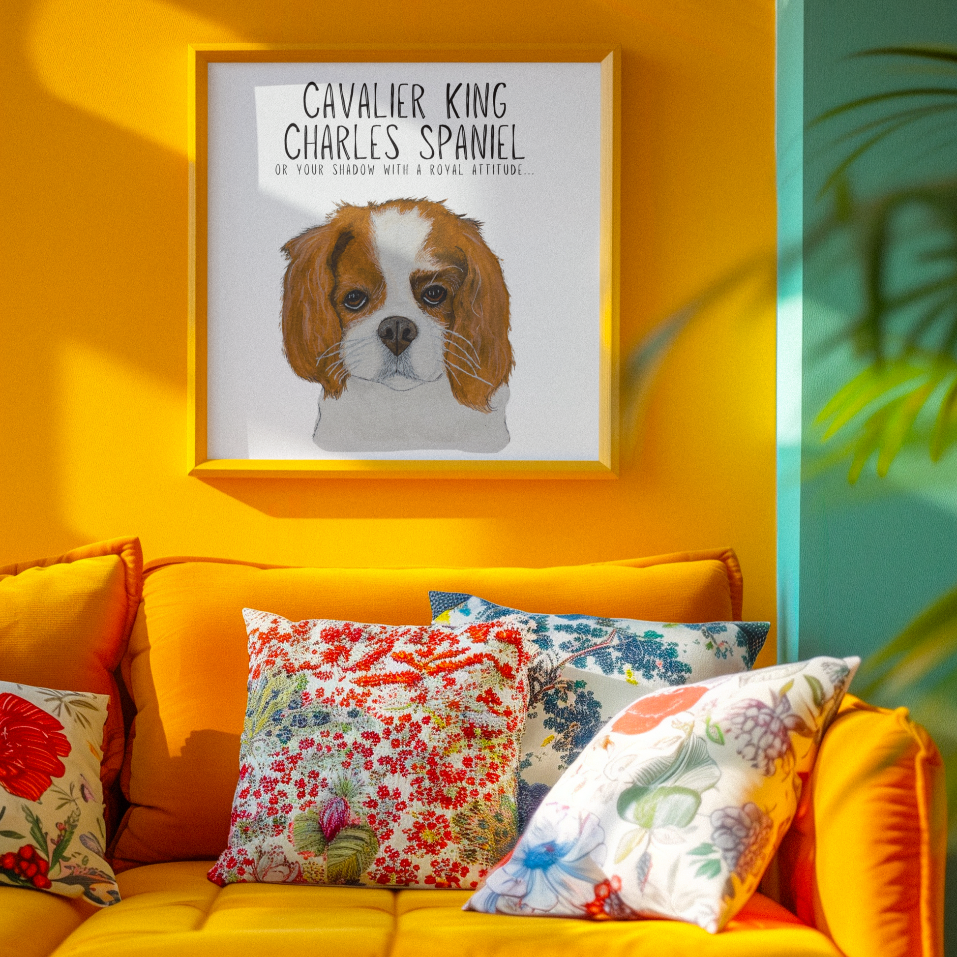 The Regal Shadow: Giclée Art Fit for a Spaniel-Obsessed Palace