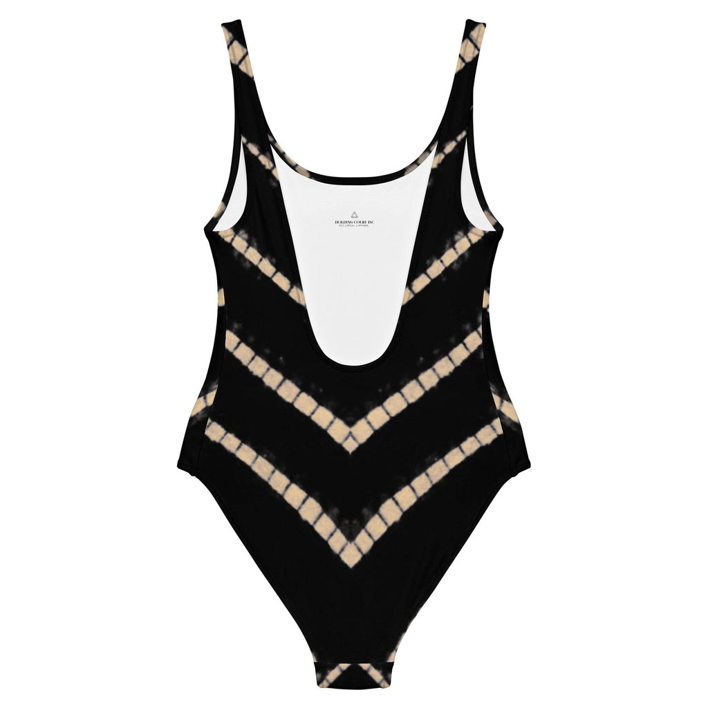 Petra One Piece Swimsuit in Black Shibori