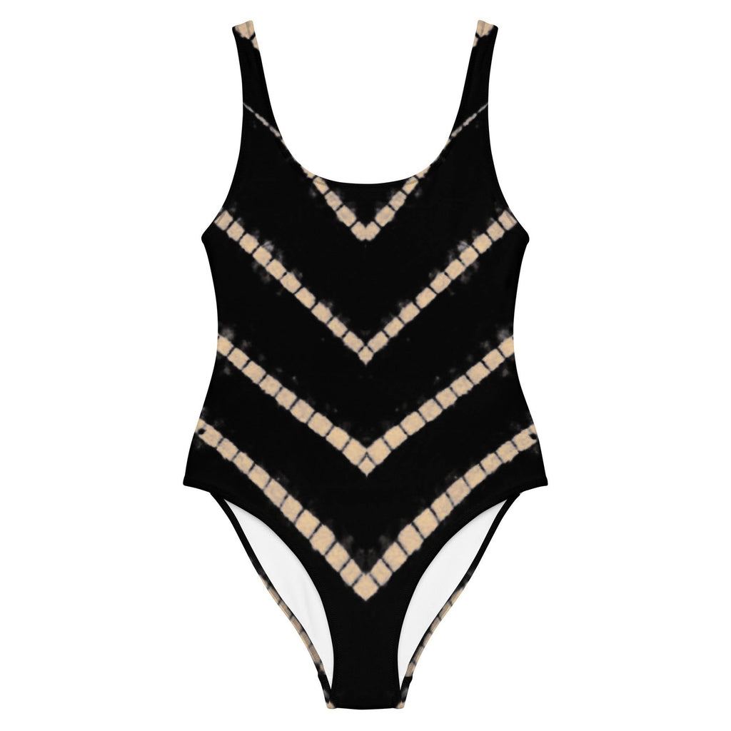 Petra One Piece Swimsuit in Black Shibori