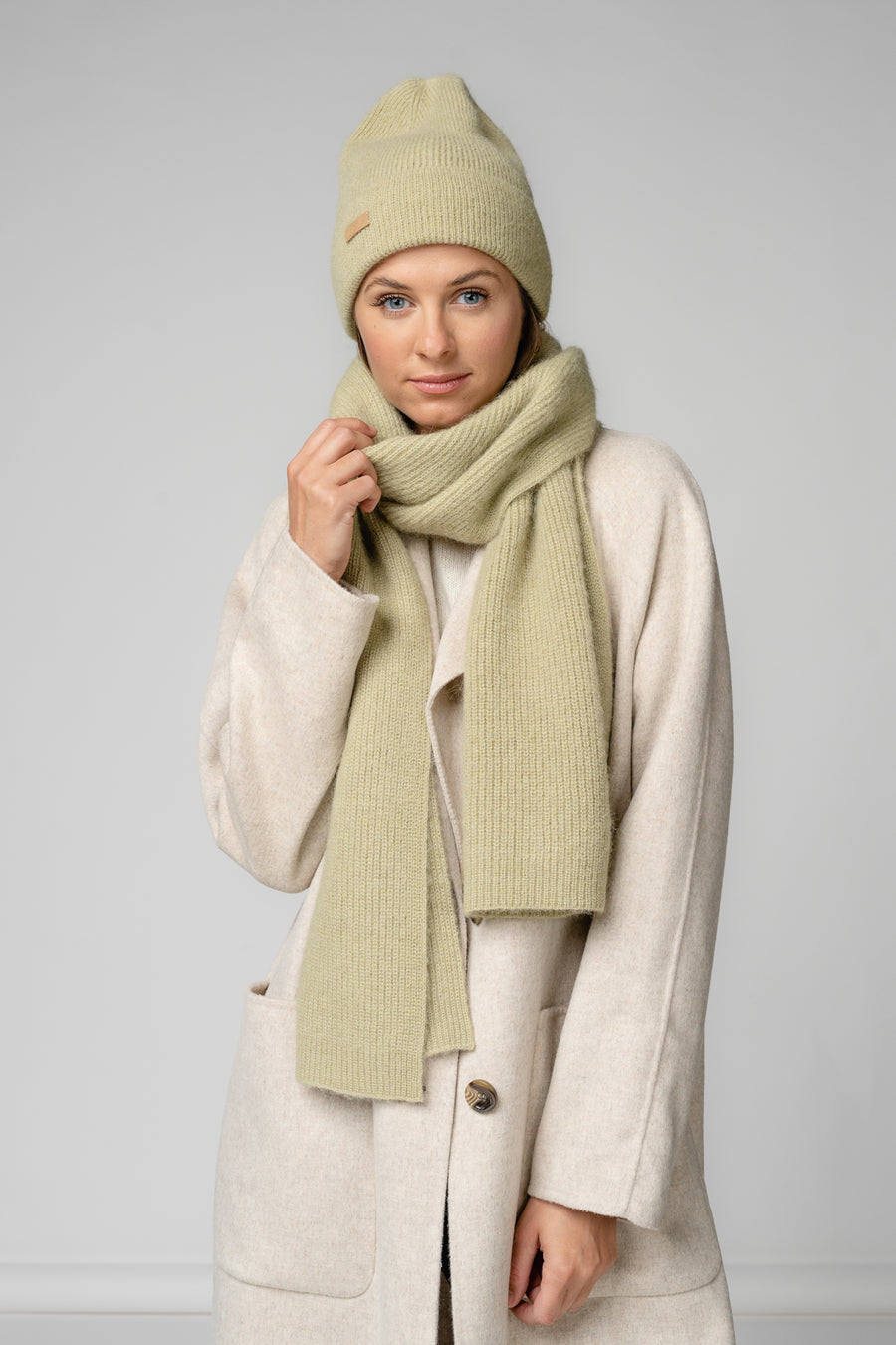 Light Fisherman's Rib Scarf – Warm, Elegant & Eco-Friendly by Alpaka at brixbailey.com