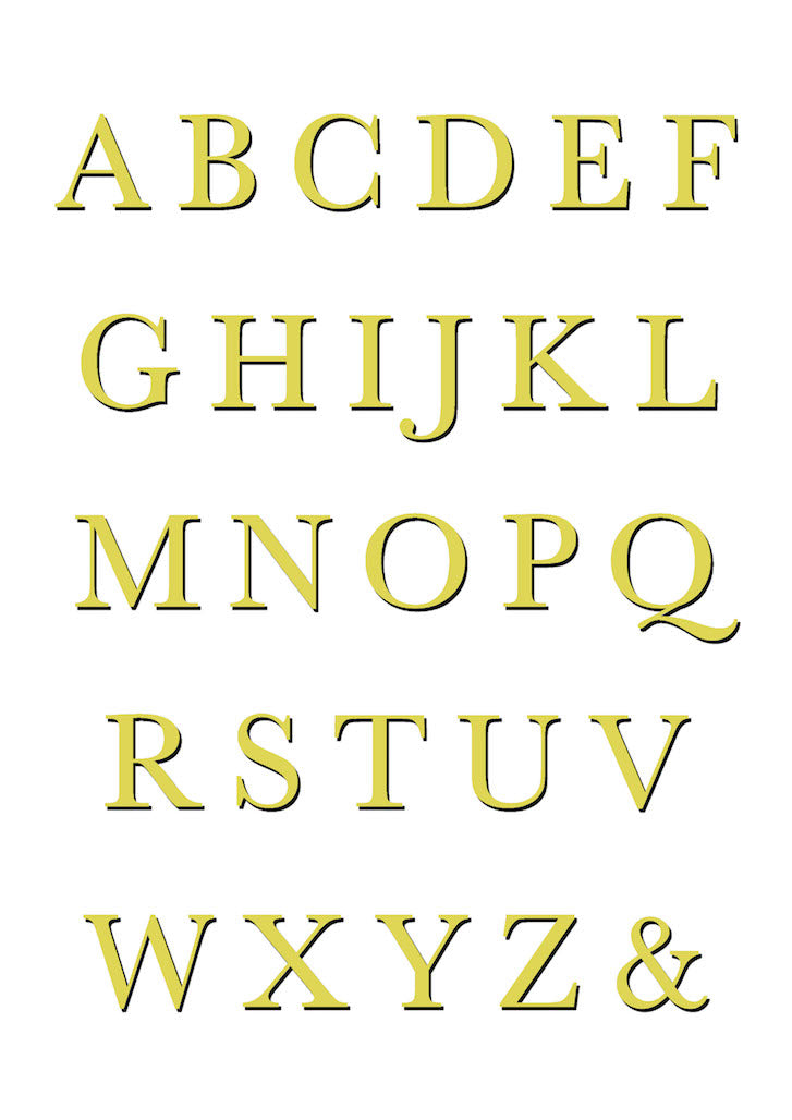 Cut Out Safari Alphabet - Vintage Archive Poster Prints