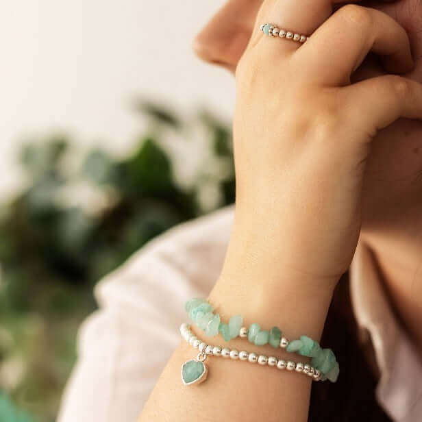 Amazonite Sterling Silver Gemstone Ring