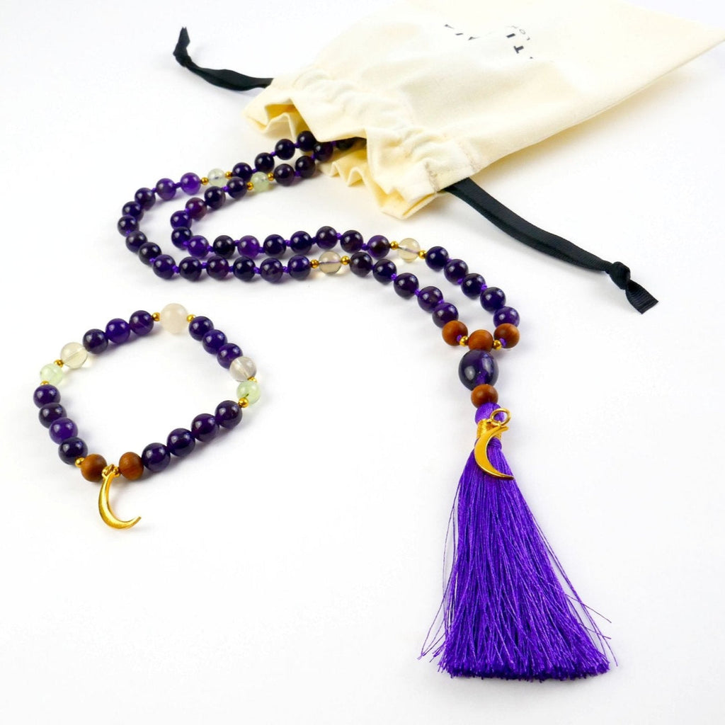Amethyst Mala Set