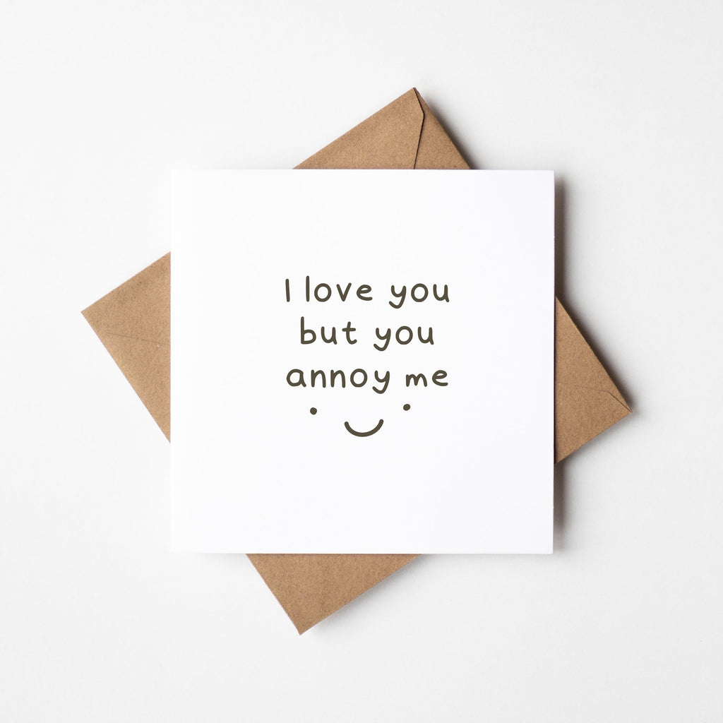 Let’s Be Weird Together – Minimalist Love Card