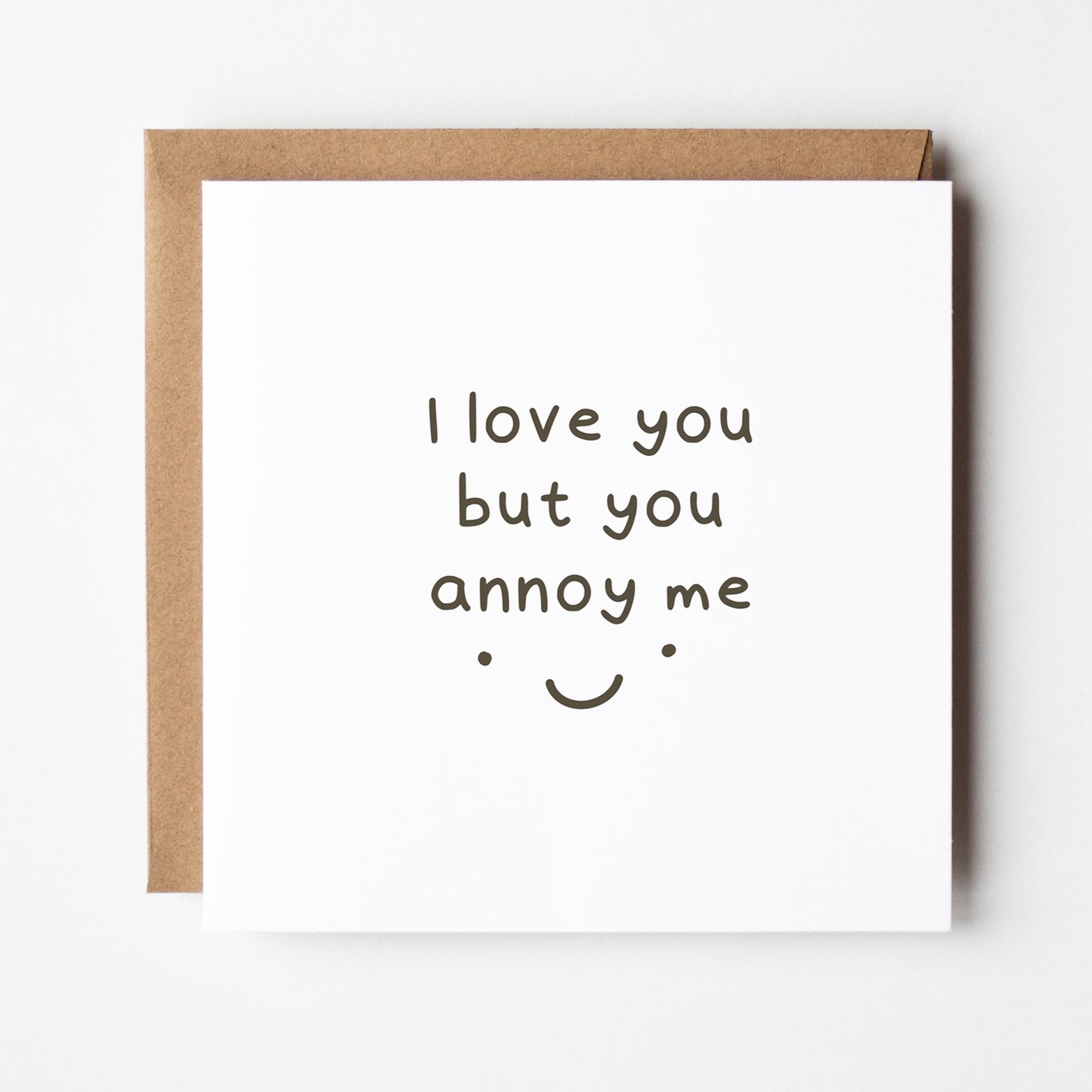 Let’s Be Weird Together – Minimalist Love Card