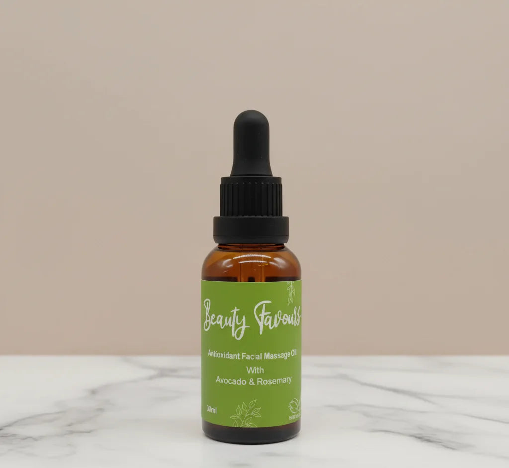 Antioxidant Facial Massage Oil with Avocado and Rosemary