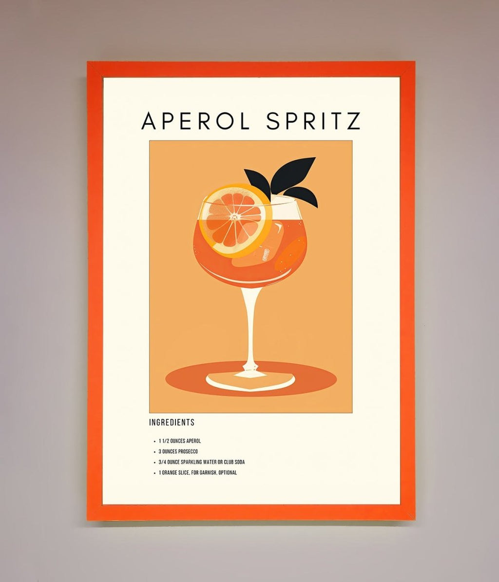 Aperol Spritz Cocktail Framed Print