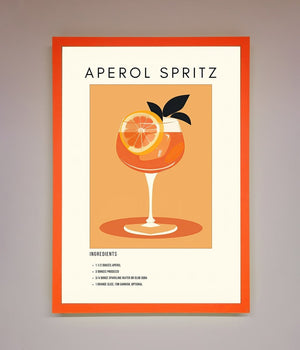 Aperol Spritz Cocktail Framed Print