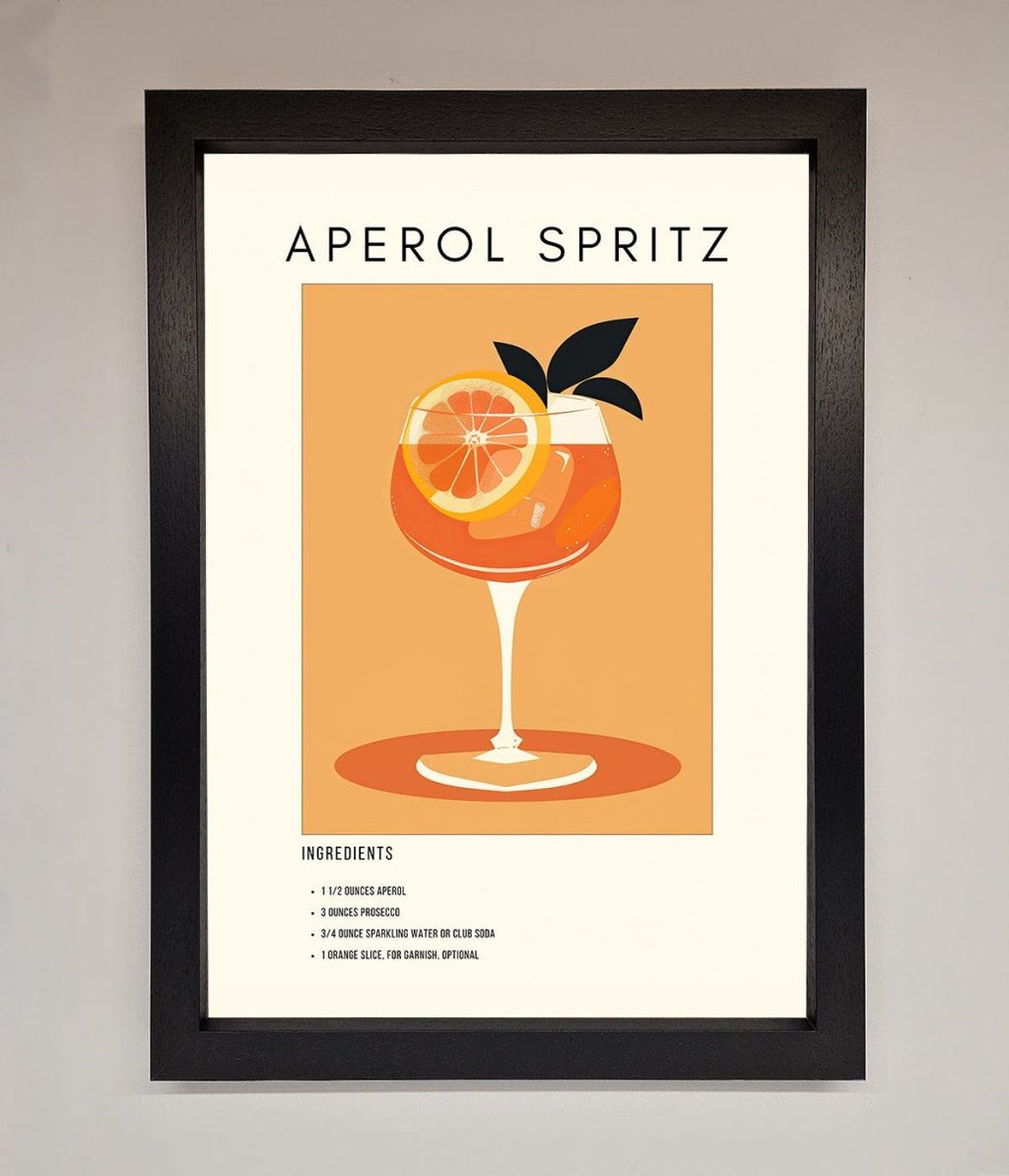 Aperol Spritz Cocktail Framed Print