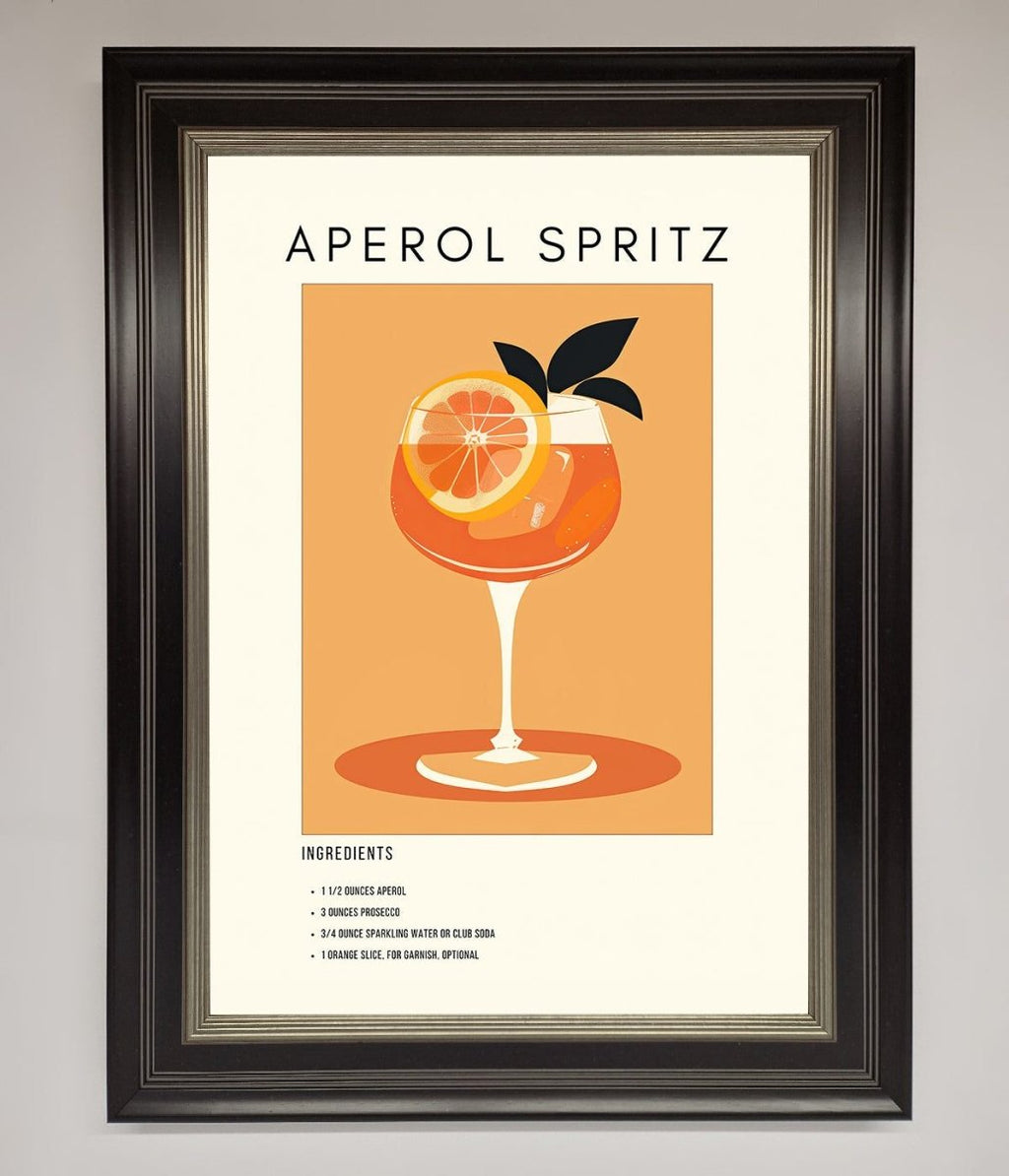Aperol Spritz Cocktail Framed Print