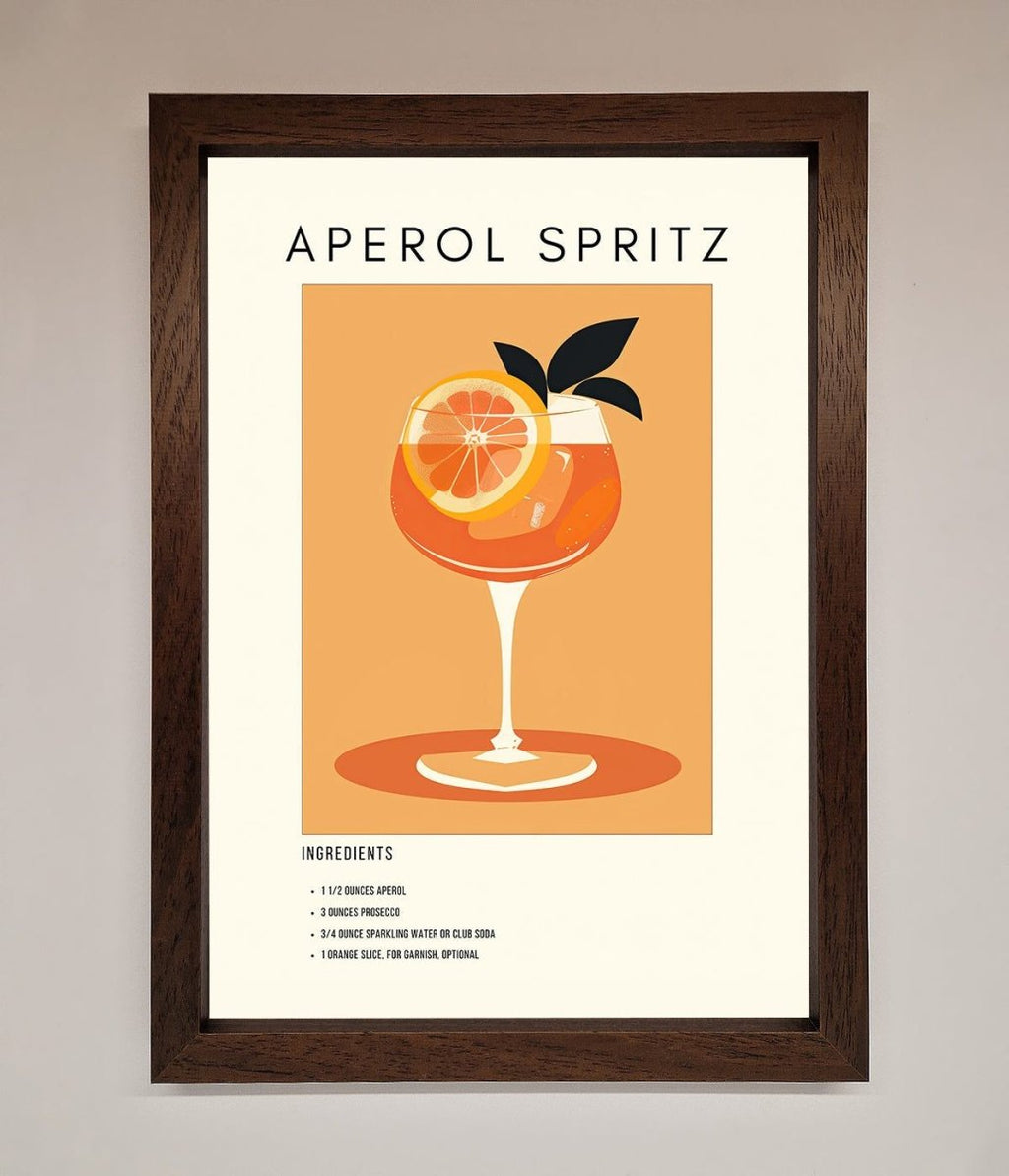 Aperol Spritz Cocktail Framed Print