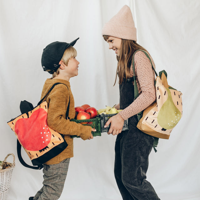 Apple-Themed Kids Backpack – Durable & Fun Design for Exploration by Muni at brixbailey.com