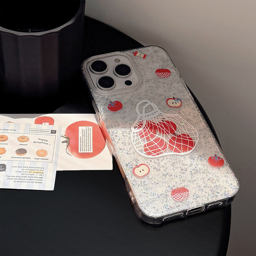 Apple Shopping Bag iPhone Case with Phone Chain