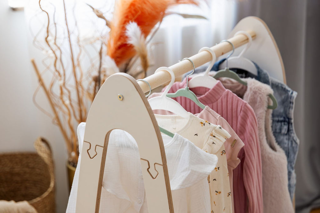 The MeowBaby® Arched Hanger - Functional & Stylish Storage for Kids' Rooms by MeowBaby at www.brixbailey.com