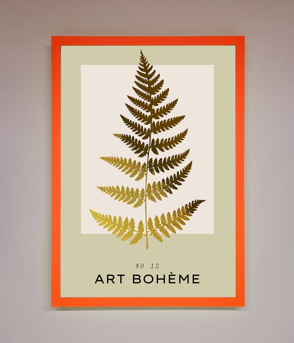 Art Boheme Leaf Foil Print