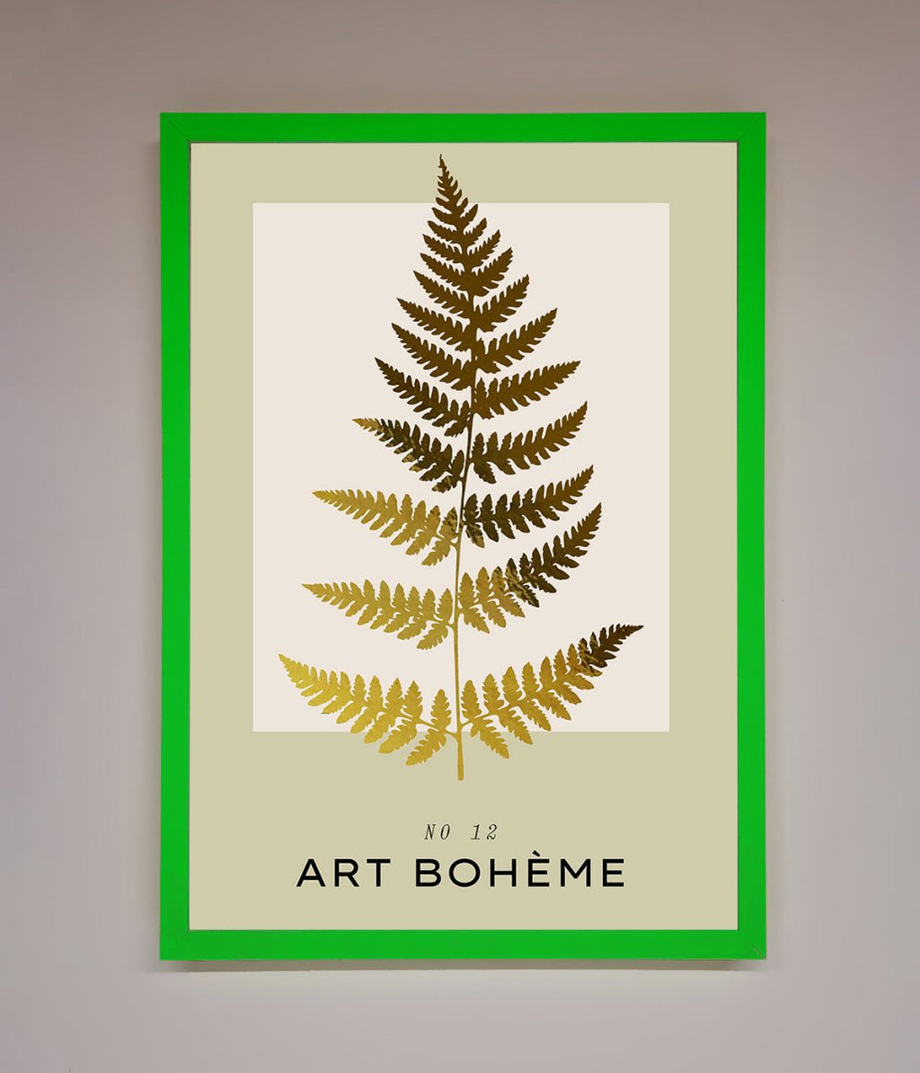 Art Boheme Leaf Foil Print