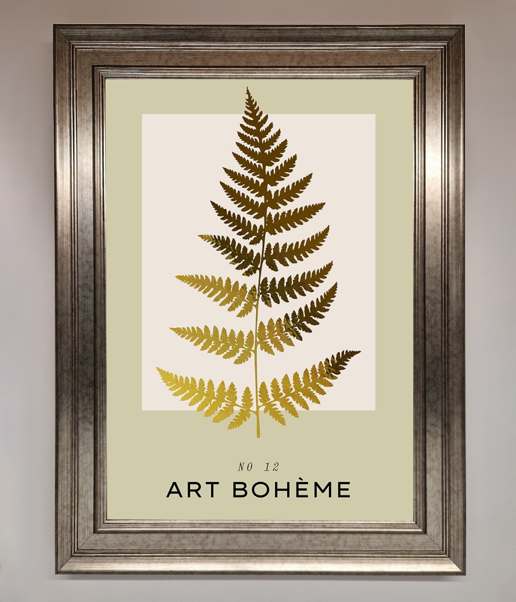 Art Boheme Leaf Foil Print