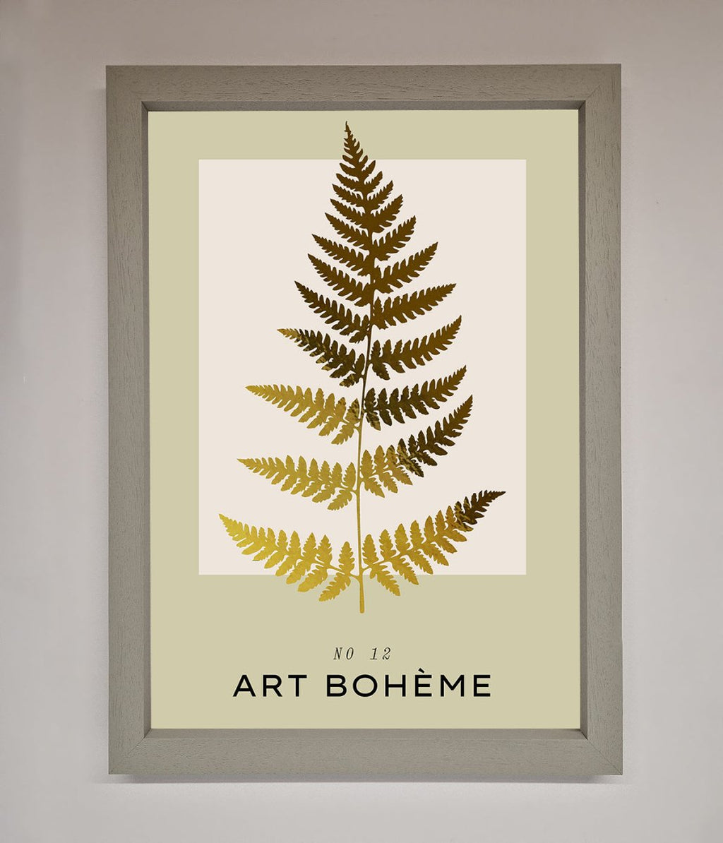Art Boheme Leaf Foil Print