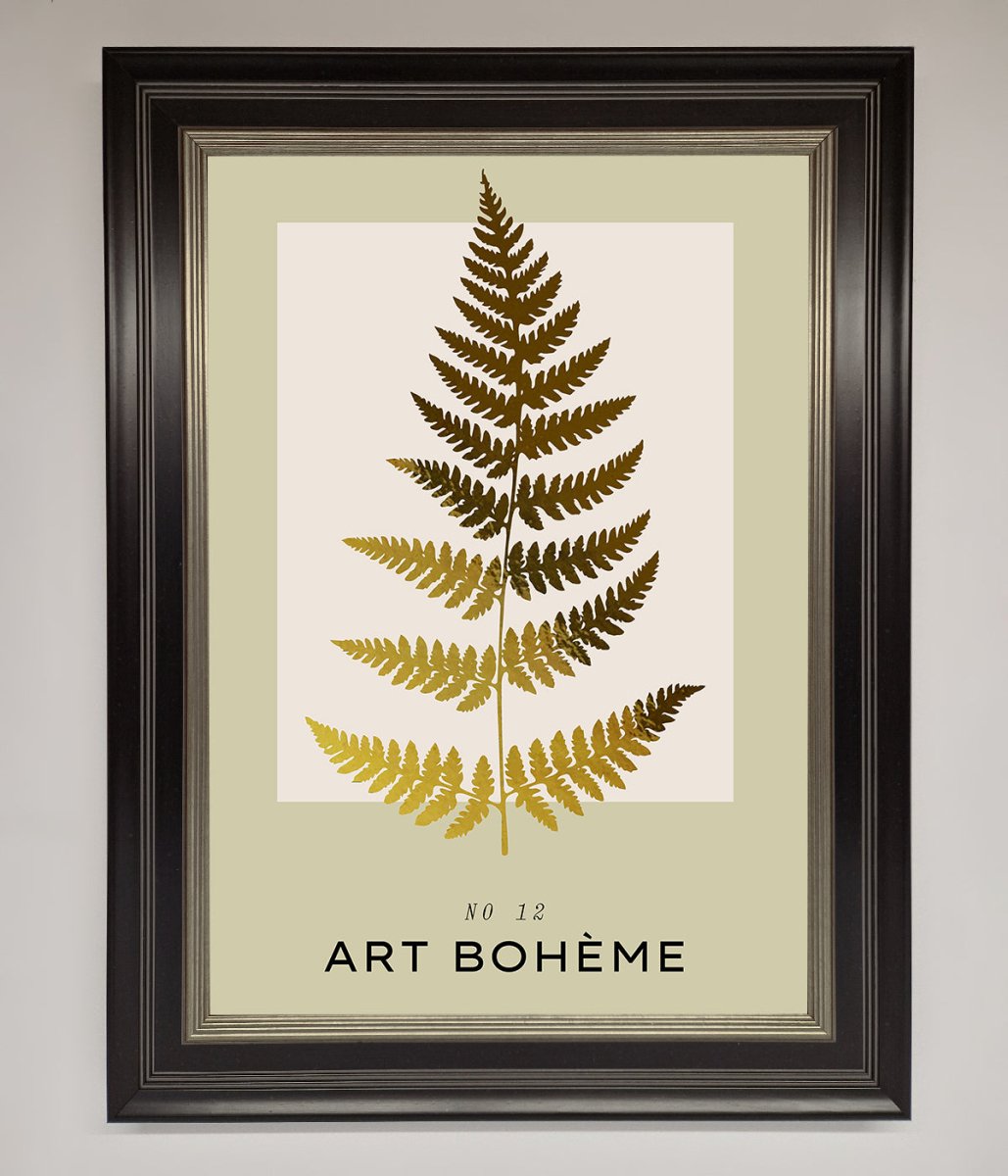 Art Boheme Leaf Foil Print