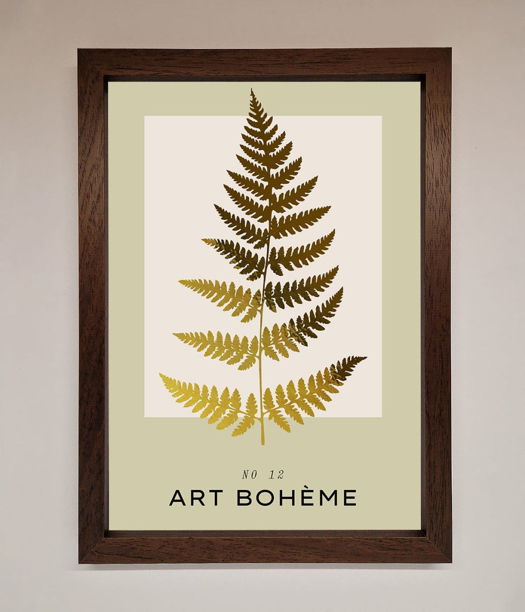 Art Boheme Leaf Foil Print