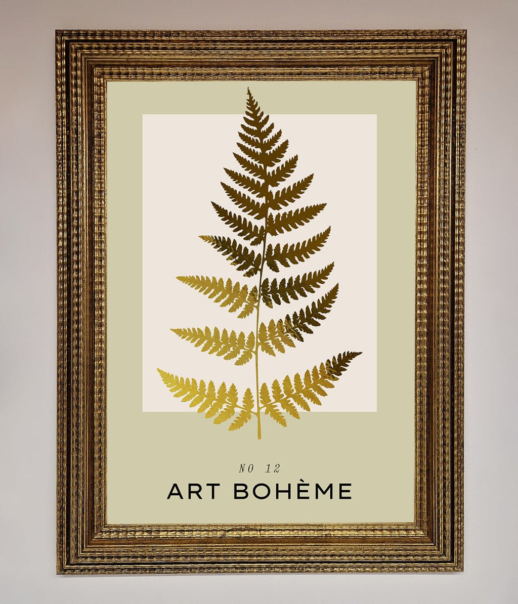 Art Boheme Leaf Foil Print