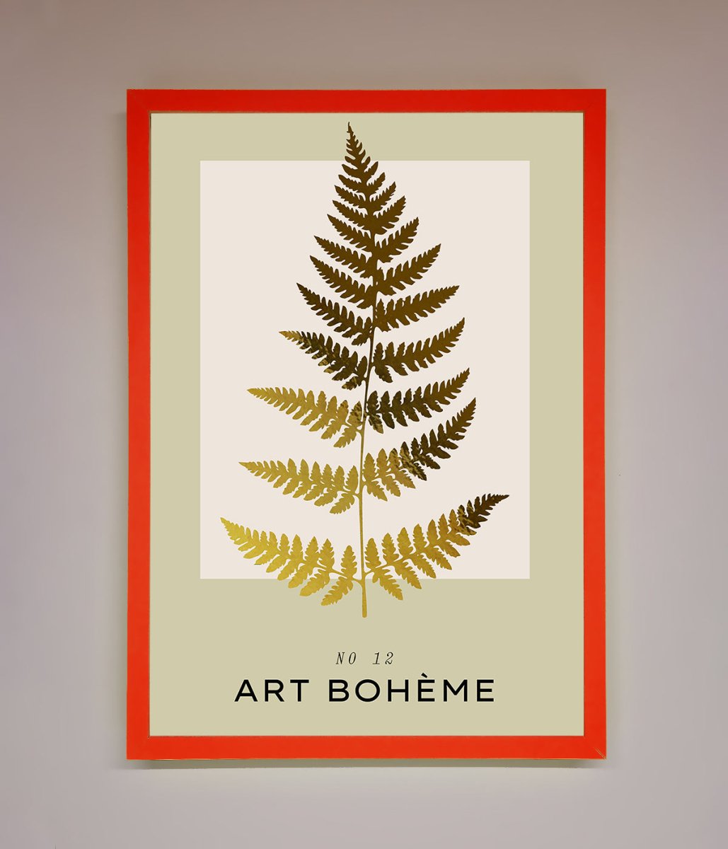 Art Boheme Leaf Foil Print