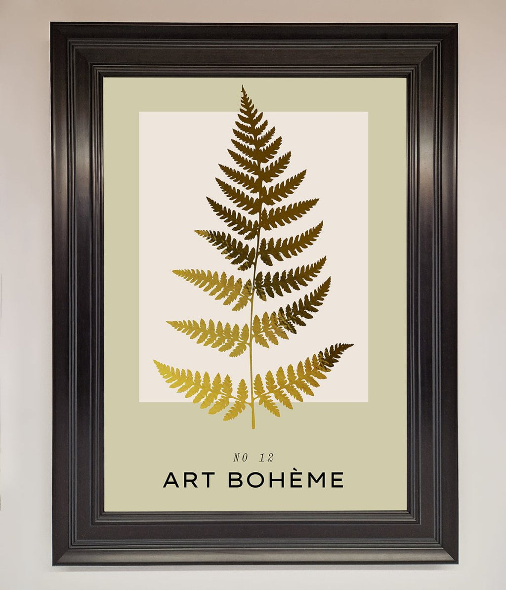 Art Boheme Leaf Foil Print